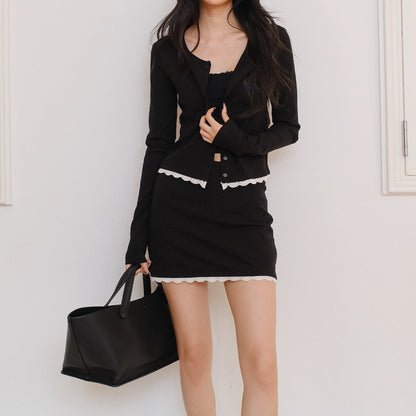 FU_FRESH_UP_French_Trim_Knit_Set_V-neck_T-shirt_Long_Sleeve_MISSTT