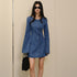 FU_FRESH_UP_French_Vintage_Pleated_Bell_Sleeve_A_Line_Women&