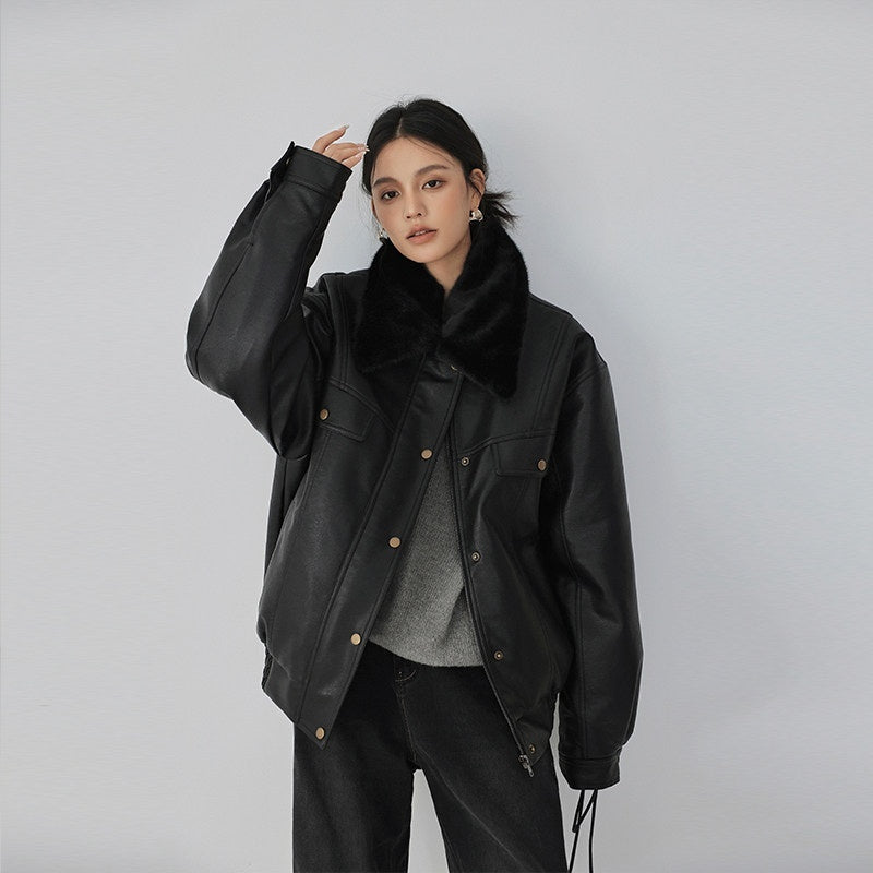 FU_FRESH_UP_Fur_Collar_Vintage_Padded_Loose_Lapel_Women&