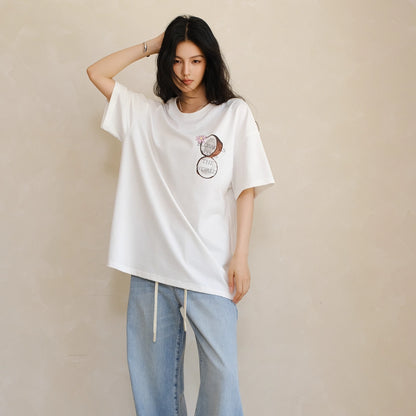FU_FRESH_UP_Hand_Drawn_Coconut_Print_Relaxed_Fit_T-shirt_MISSTT