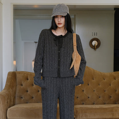 FU_FRESH_UP_Heather_Grey_Cable_Knit_Bow_Tie_Relaxed_Women&