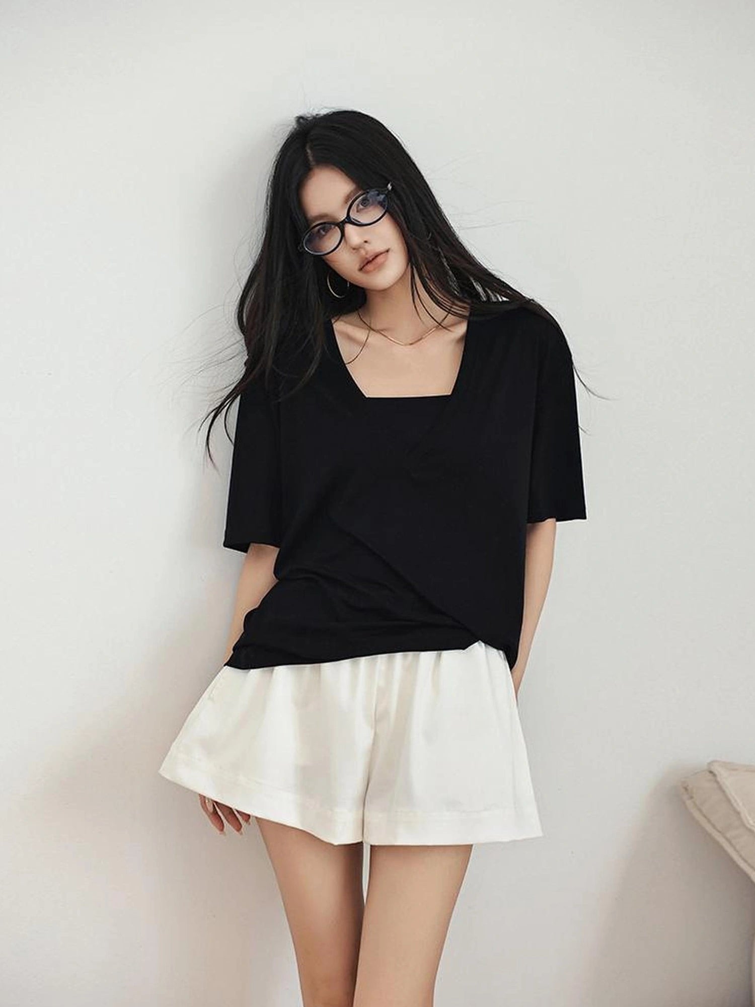 FU FRESH UP Ice Sense V-neck Relaxed Tee
