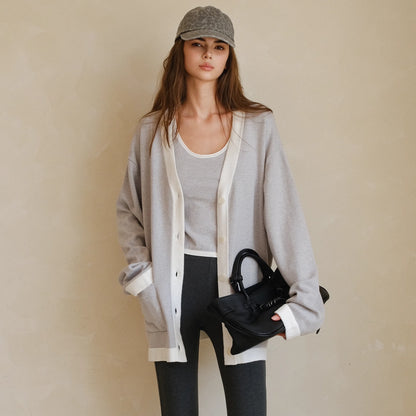 FU_FRESH_UP_Lazy_V-neck_Cashmere_Cotton_Knit_Set_MISSTT