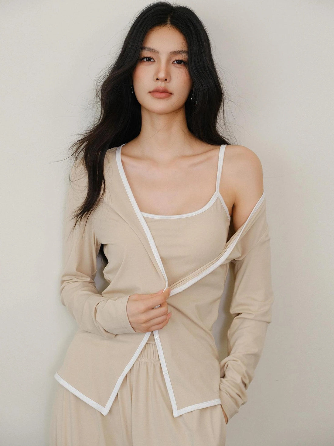 FU FRESH UP Leisure Fit Lyocell Knit Set