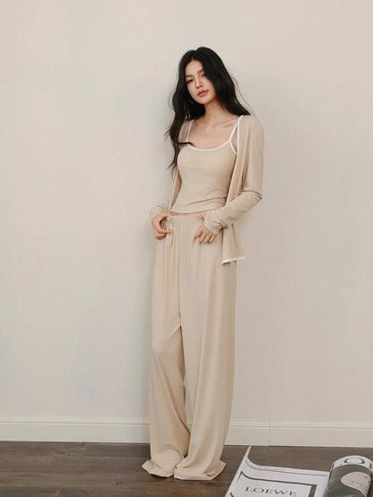 FU FRESH UP Leisure Fit Lyocell Knit Set
