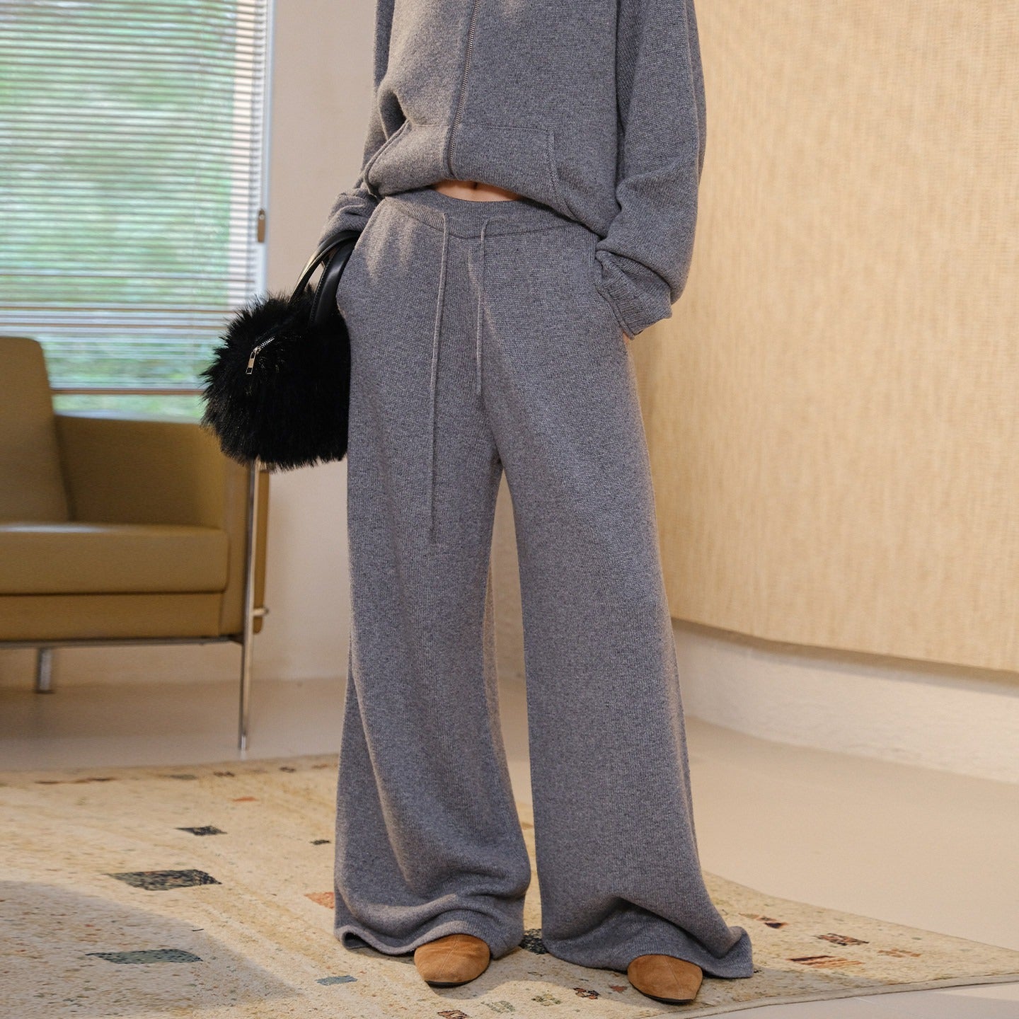 FU_FRESH_UP_Letter_Jacquard_Stand_Collar_Wide_Leg_Women&
