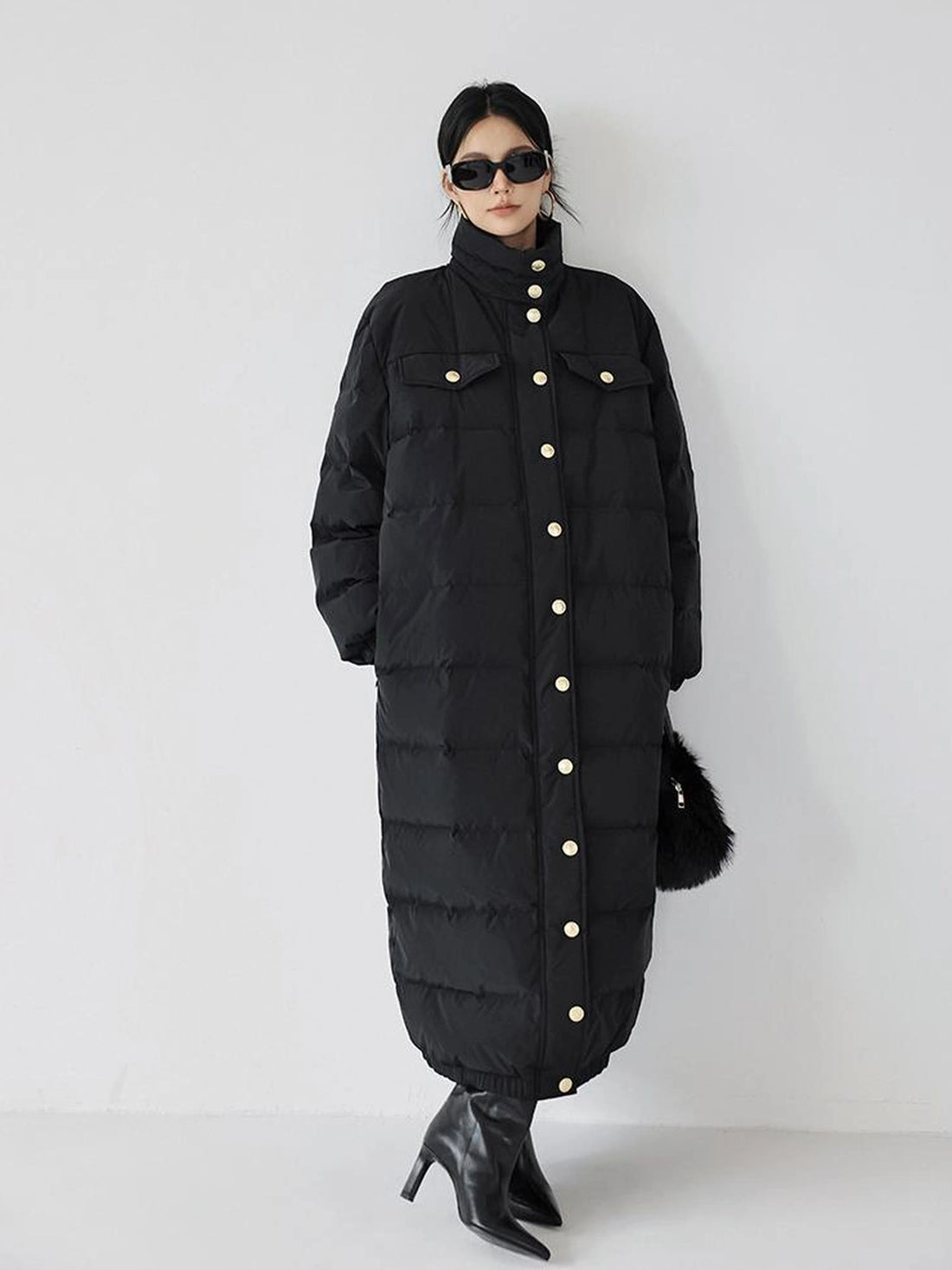 Lightweight Long Down Coat With Cloud Loft Warmth