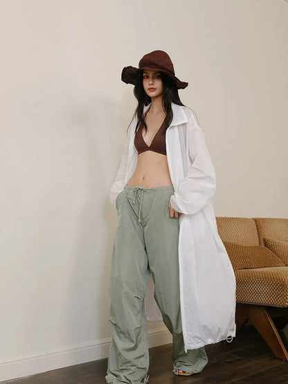 FU FRESH UP Lightweight Oversized Sun Protection Coat