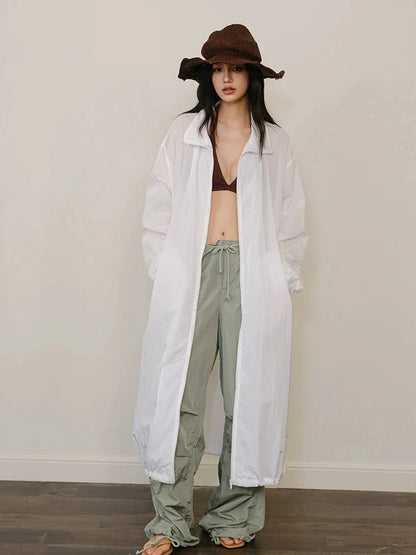 FU FRESH UP Lightweight Oversized Sun Protection Coat