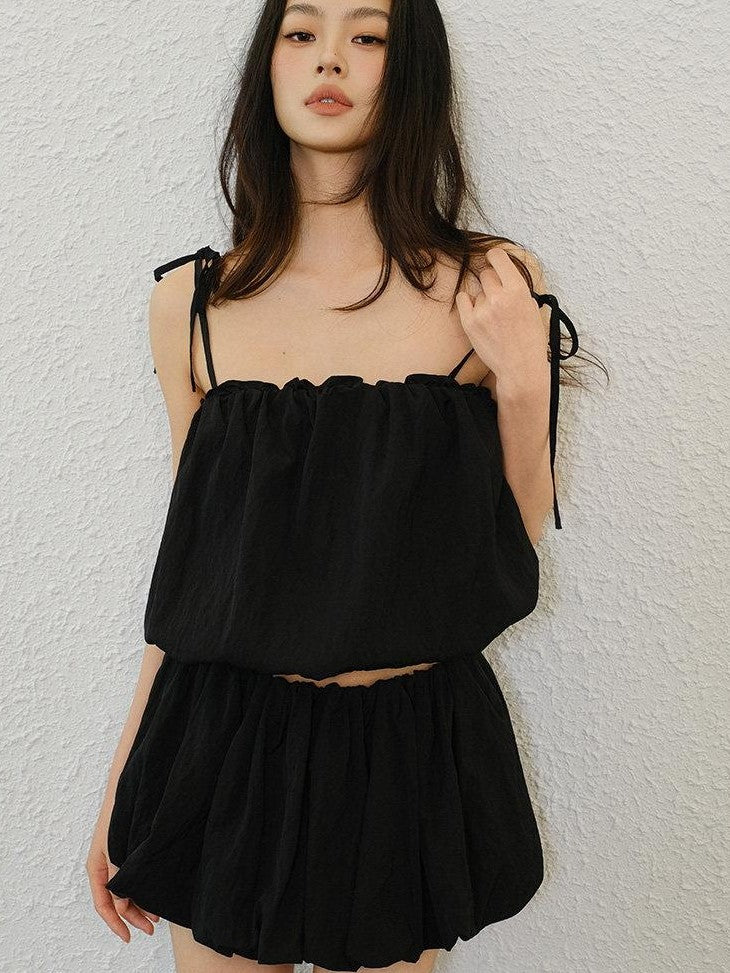 FU FRESH UP Lightweight Smooth Pleated Ruched Women&