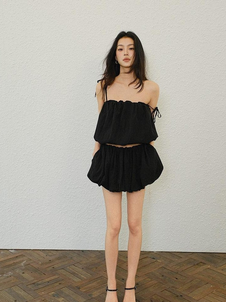 FU FRESH UP Lightweight Smooth Pleated Ruched Women&