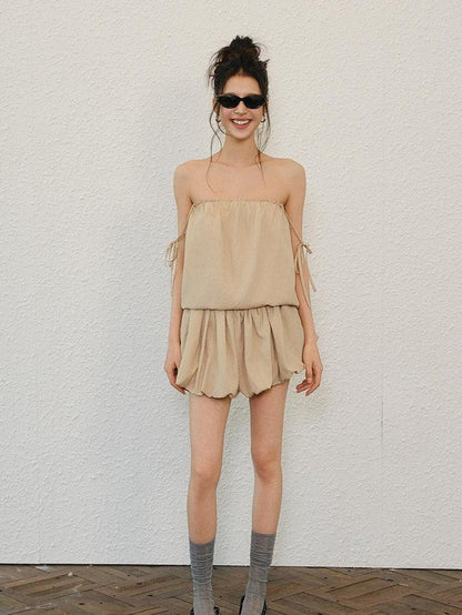 FU FRESH UP Lightweight Smooth Pleated Ruched Women&