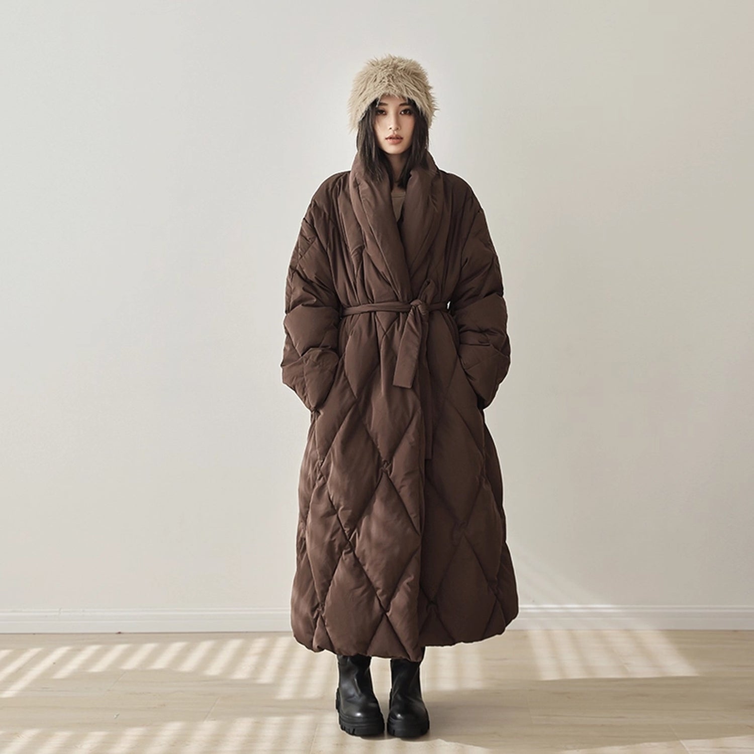FU_FRESH_UP_Long_Padded_Quilted_Down_Coat_With_Waist_Tie_MISSTT
