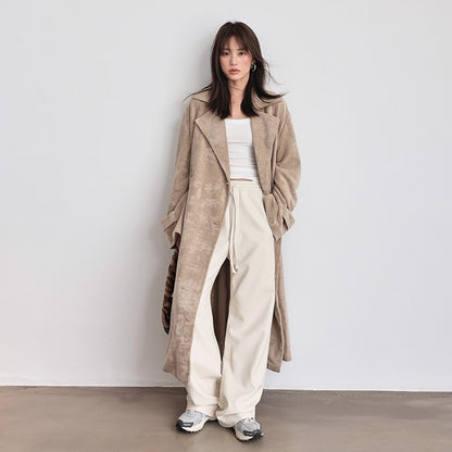FU_FRESH_UP_Long_Plush_Towel_Fabric_Trench_Coat_MISSTT