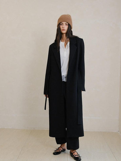 FU FRESH UP Minimalist Vintage Structured Shoulder Tie Waist Women&