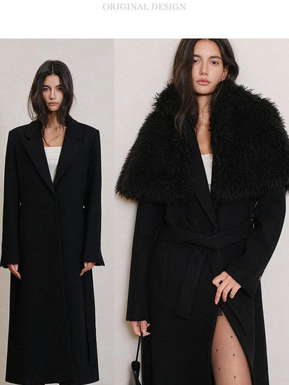 FU FRESH UP Minimalist Vintage Structured Shoulder Tie Waist Women&
