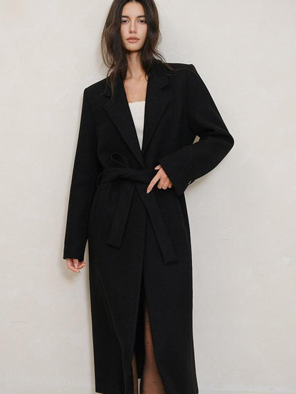FU FRESH UP Minimalist Vintage Structured Shoulder Tie Waist Women&