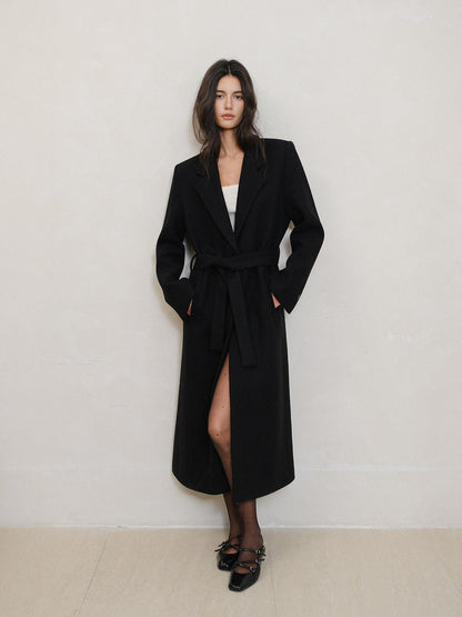 FU FRESH UP Minimalist Vintage Structured Shoulder Tie Waist Women&