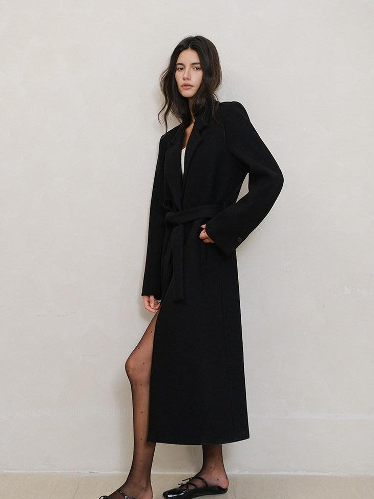 FU FRESH UP Minimalist Vintage Structured Shoulder Tie Waist Women&