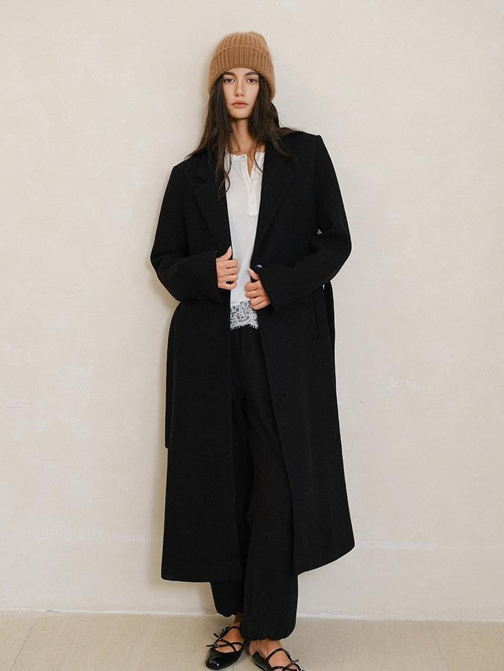 FU FRESH UP Minimalist Vintage Structured Shoulder Tie Waist Women&