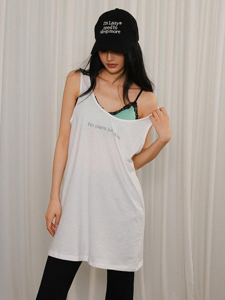 FU FRESH UP Mint Lace Spliced V-neck Layering Women&