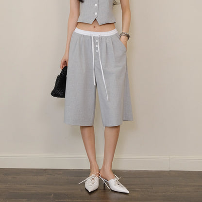 FU_FRESH_UP_Modern_Gentlewoman_Halter_Vest_Trousers_Set_V-neck_T-shirt_Long_Sleeve_MISSTT