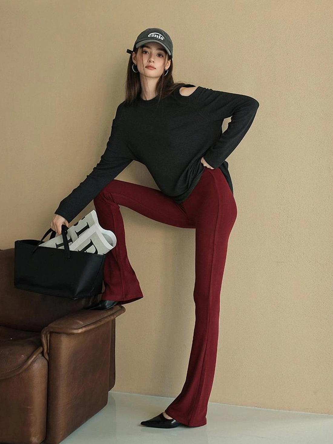 FU FRESH UP Naked Sensation Flared Yoga Pants