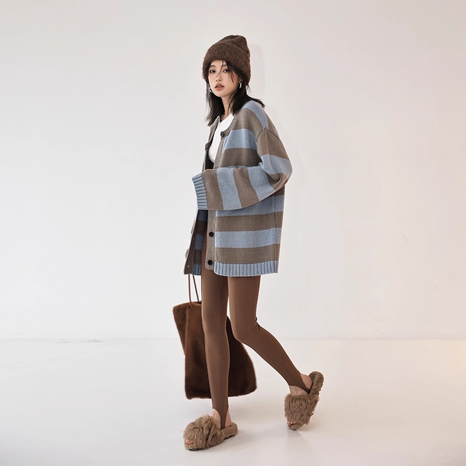 FU_FRESH_UP_Oversize_Color_Block_Striped_Knit_Cardigan_MISSTT