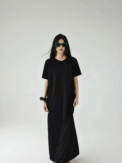 FU FRESH UP Oversized Drop Shoulder T-shirt Dress