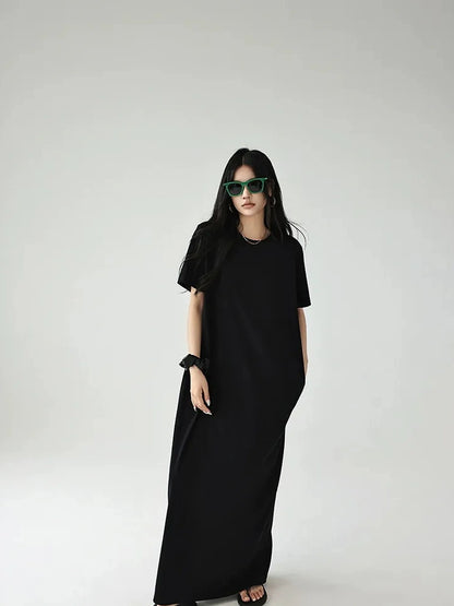 FU FRESH UP Oversized Drop Shoulder T-shirt Dress