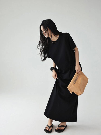 FU FRESH UP Oversized Drop Shoulder T-shirt Dress