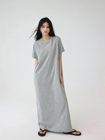 FU FRESH UP Oversized Drop Shoulder T-shirt Dress