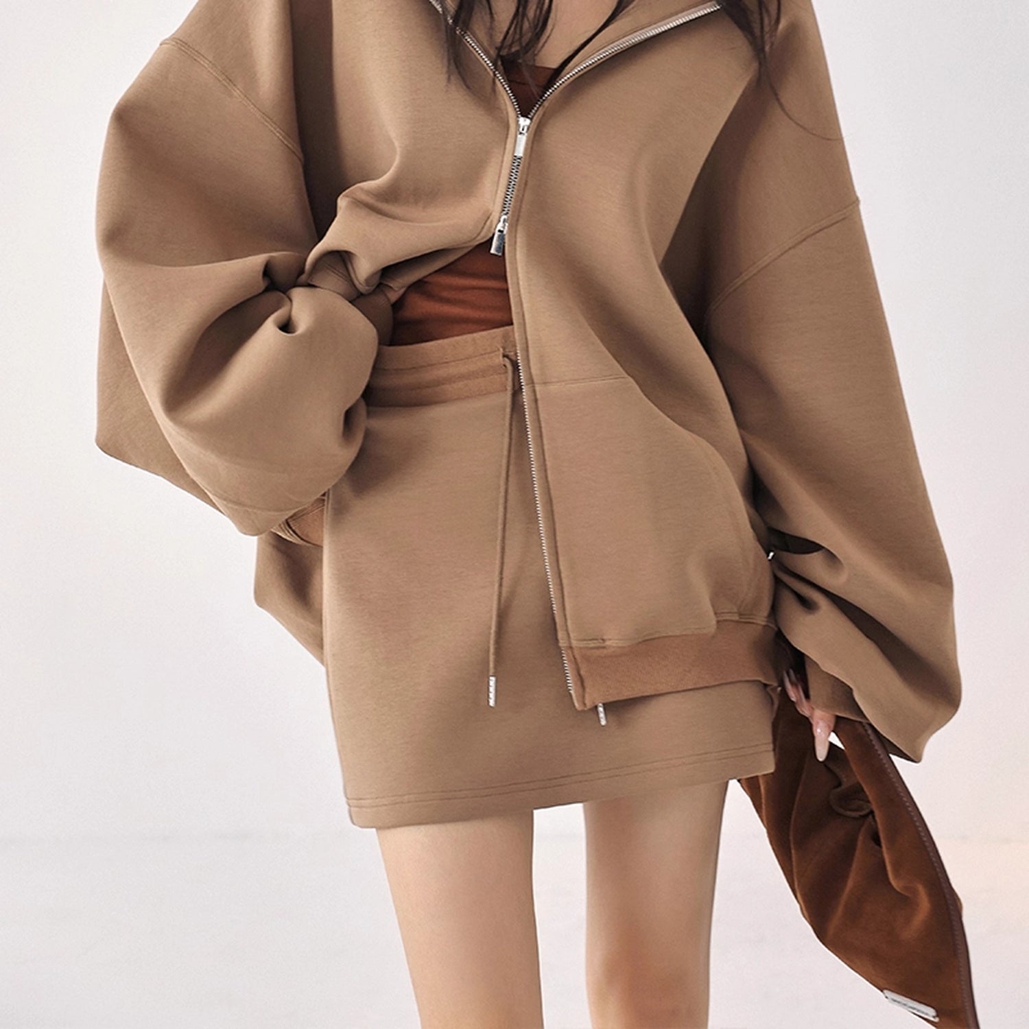 FU_FRESH_UP_Oversized_Jelly_Textured_Hoodie_Set_With_Short_Skirt_MISSTT