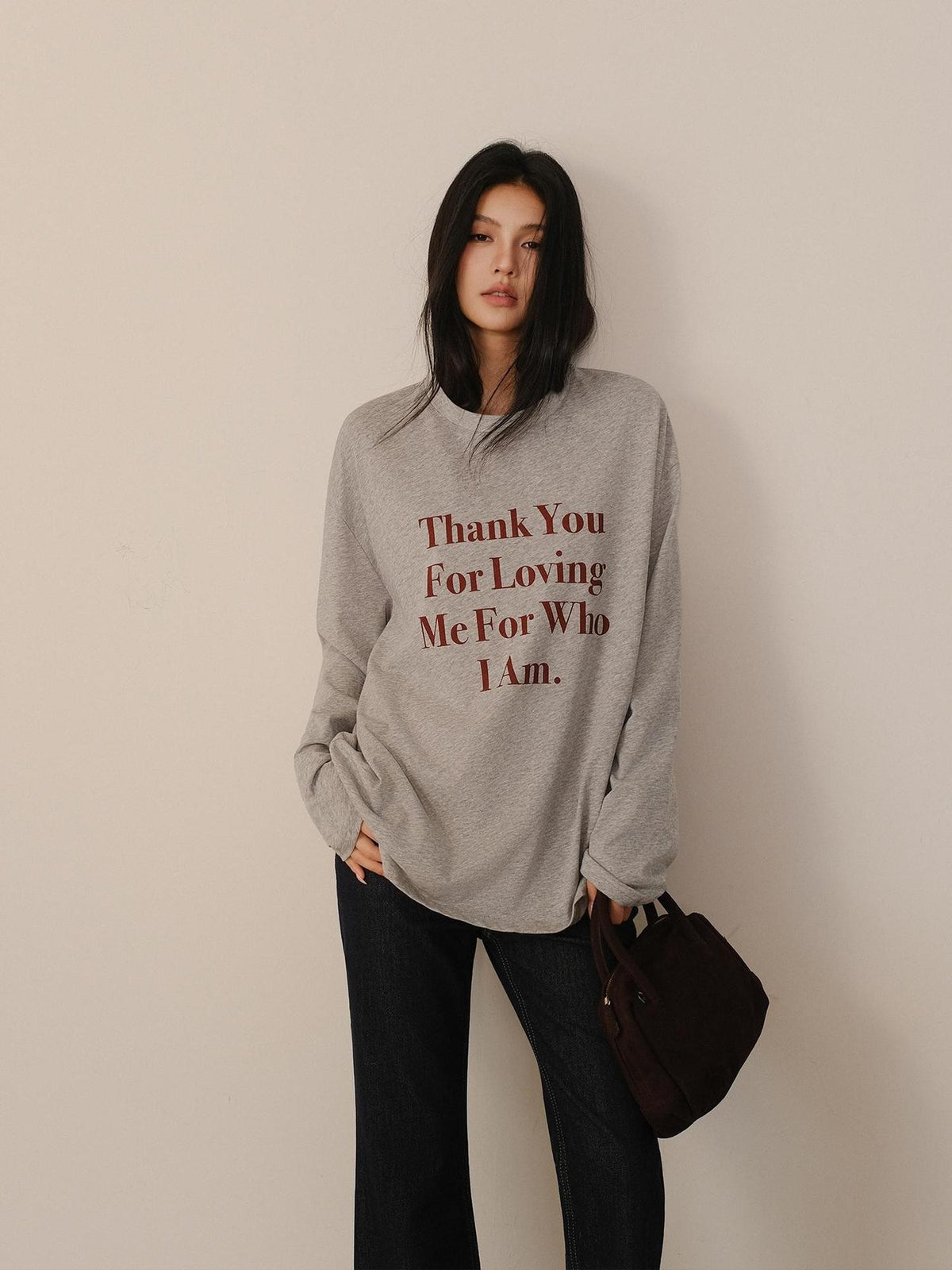 FU FRESH UP Oversized Letter Print Colorblock Women&