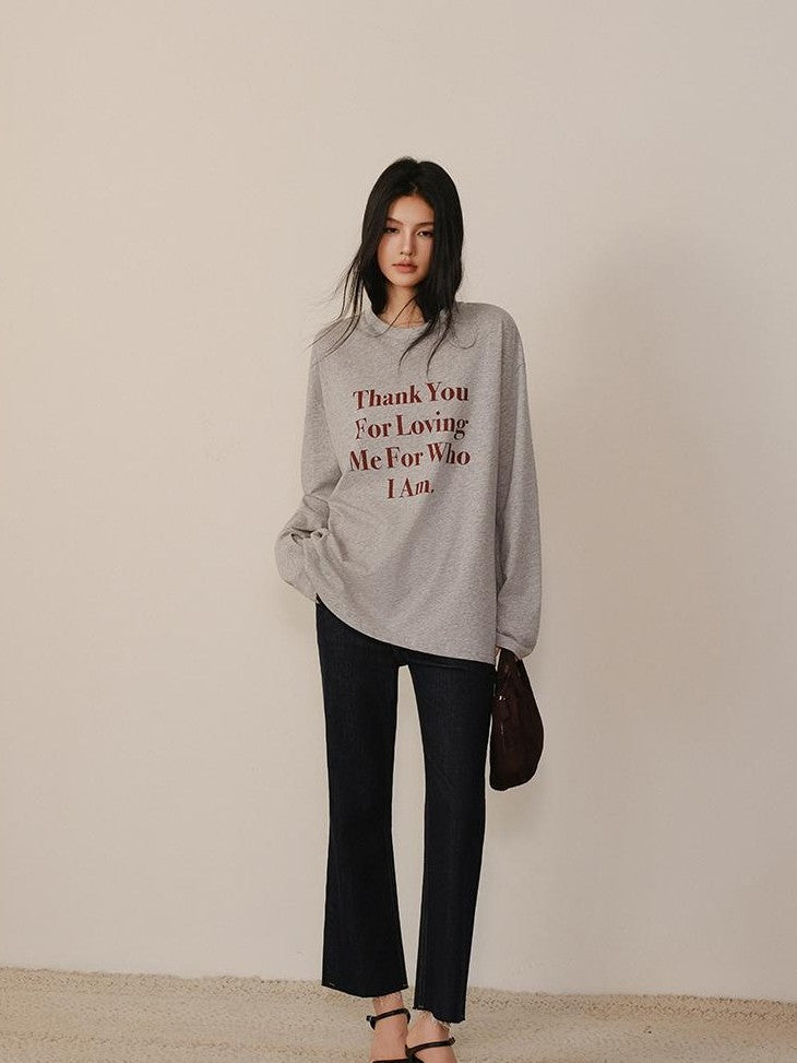 FU FRESH UP Oversized Letter Print Colorblock Women&