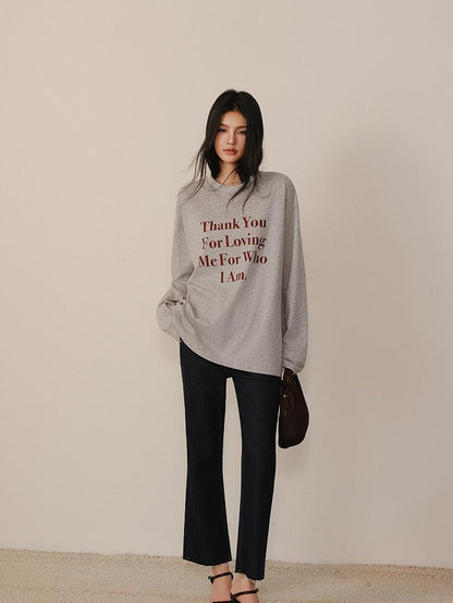 FU FRESH UP Oversized Letter Print Colorblock Women&