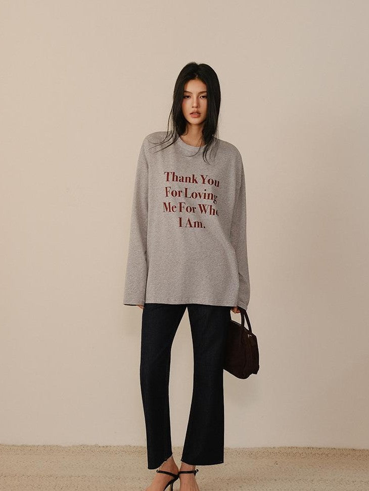 FU FRESH UP Oversized Letter Print Colorblock Women&