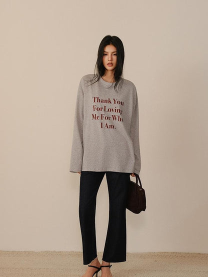 FU FRESH UP Oversized Letter Print Colorblock Women&
