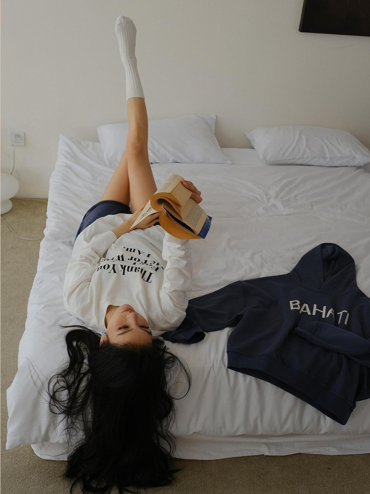 FU FRESH UP Oversized Letter Print Colorblock Women&