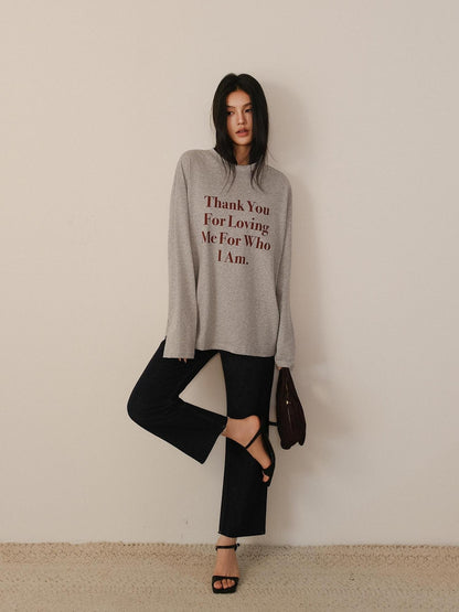 FU FRESH UP Oversized Letter Print Colorblock Women&