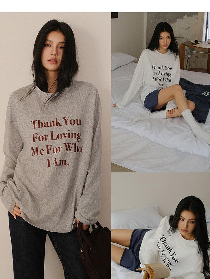 FU FRESH UP Oversized Letter Print Colorblock Women&