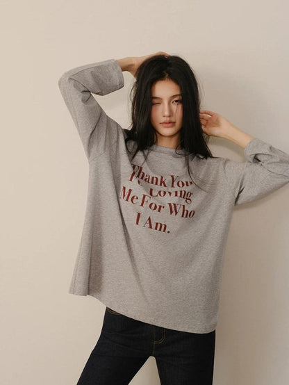 FU FRESH UP Oversized Letter Print Colorblock Women&