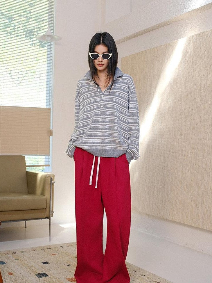 FU FRESH UP Pleated Asymmetric Drawstring Pocket Women&