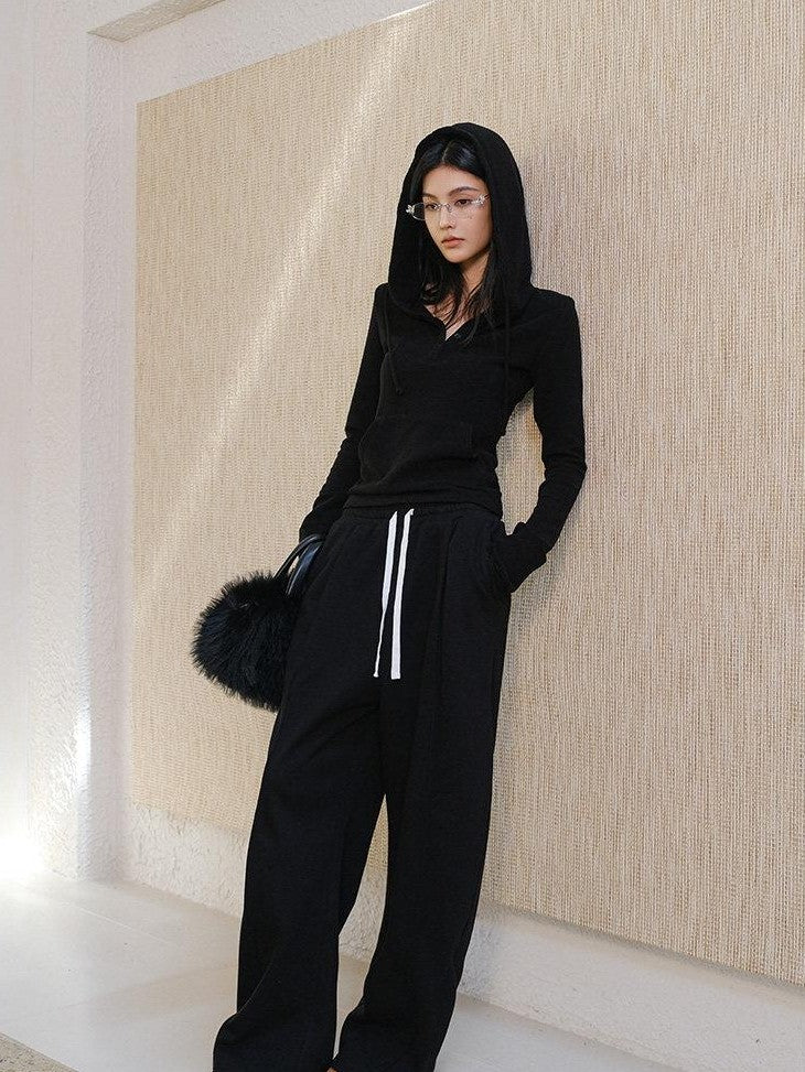 FU FRESH UP Pleated Asymmetric Drawstring Pocket Women&