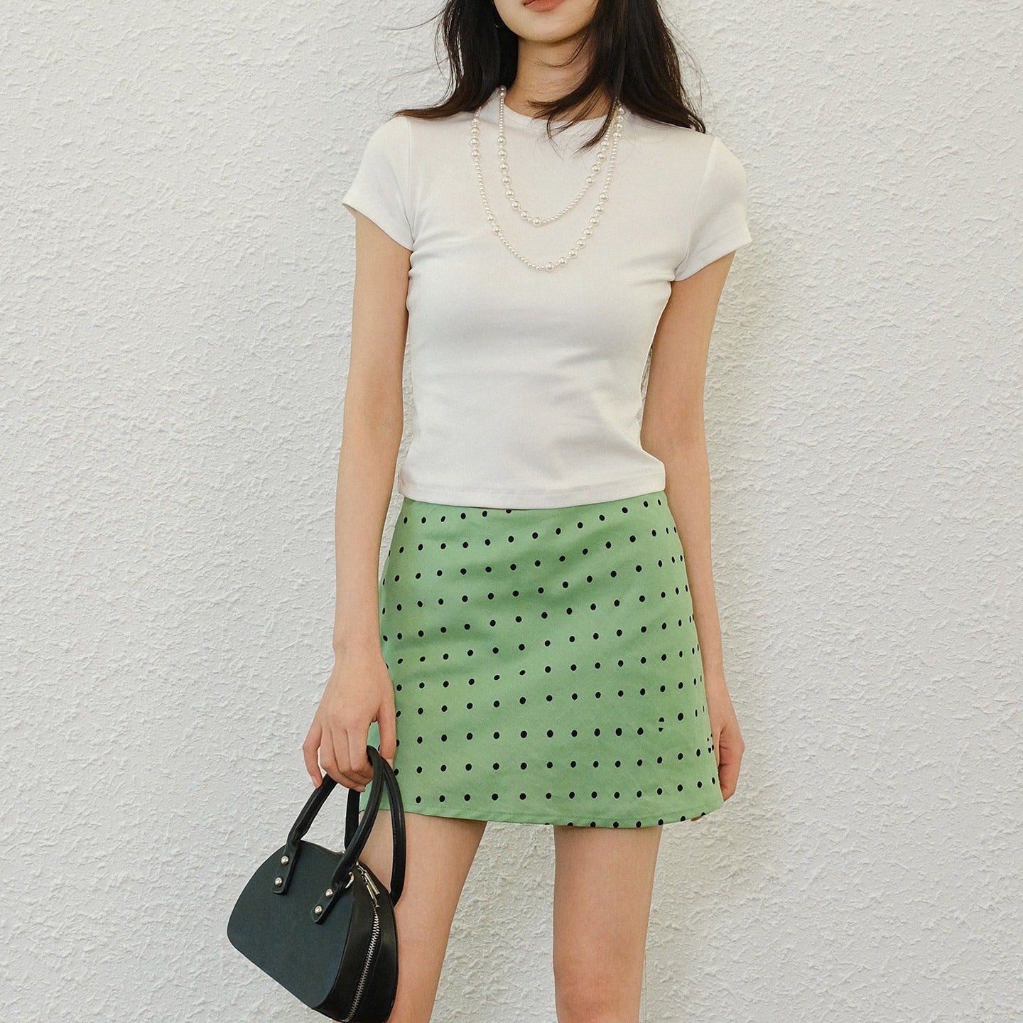 FU_FRESH_UP_Polka_Dot_A_Line_Slimming_Women&