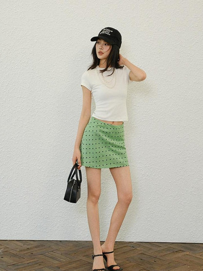 FU FRESH UP Polka Dot A Line Slimming Women&