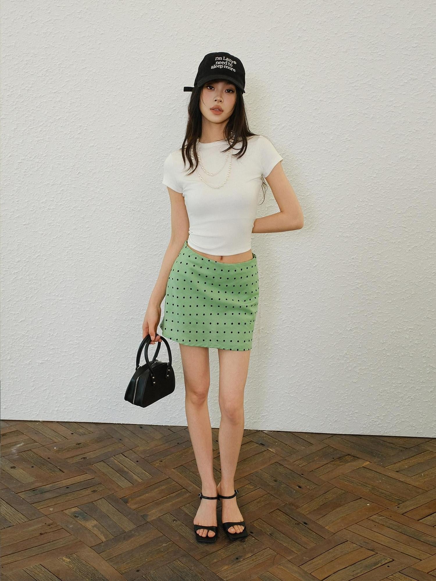FU FRESH UP Polka Dot A Line Slimming Women&