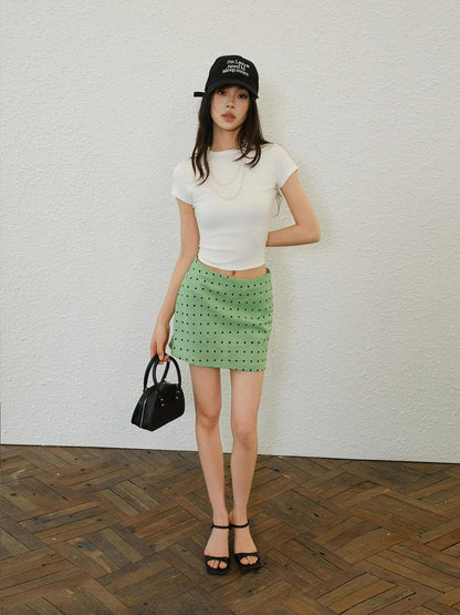 FU FRESH UP Polka Dot A Line Slimming Women&