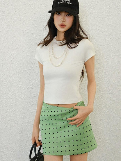 FU FRESH UP Polka Dot A Line Slimming Women&