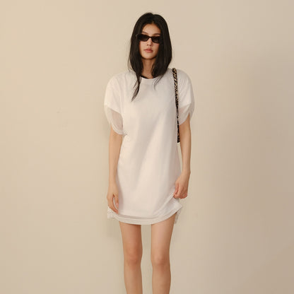 FU_FRESH_UP_Relaxed_Lace_Mesh_Sleeve_Faux_Two_Piece_Women&